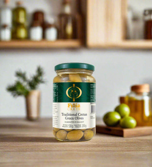 Traditional Cretan Green Olives