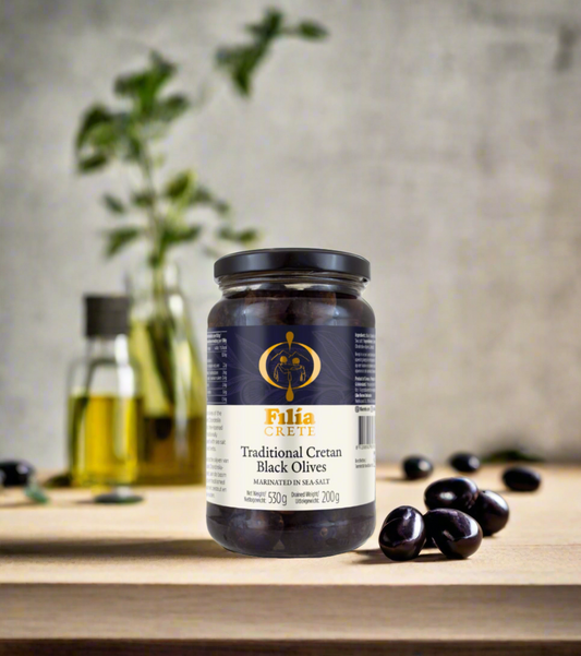 Traditional Cretan Black Olives