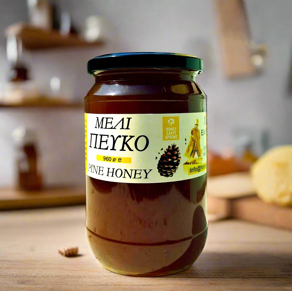 960gr jar of pine honey 